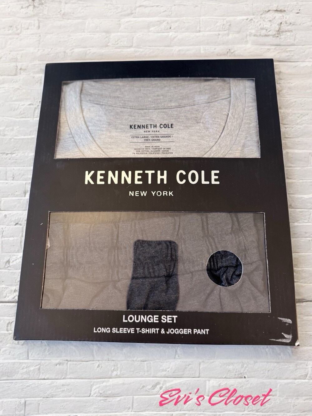 Kenneth Cole Men’s Henley Jogger Lounge Set XL/TG NWT 2 Pc Pajama Set
